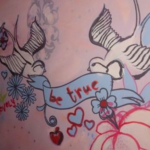 Canvas style painted picture